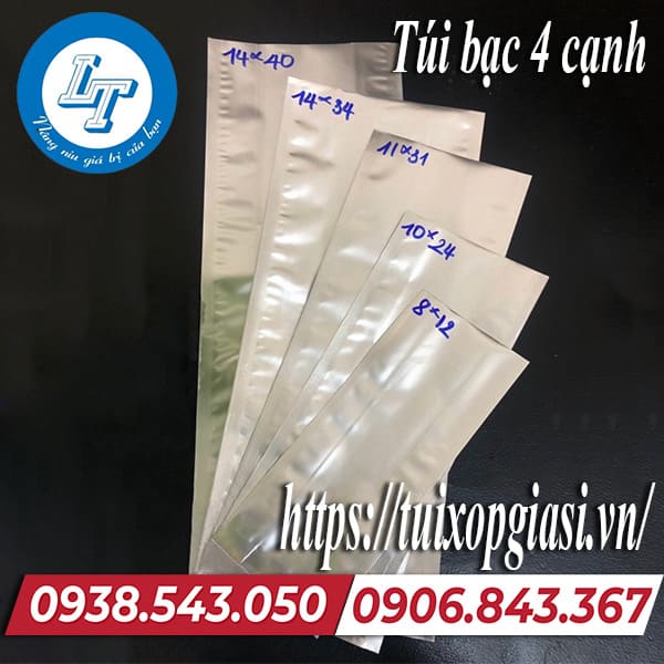 Túi bạc 4 cạnh giá rẻ chất lượng