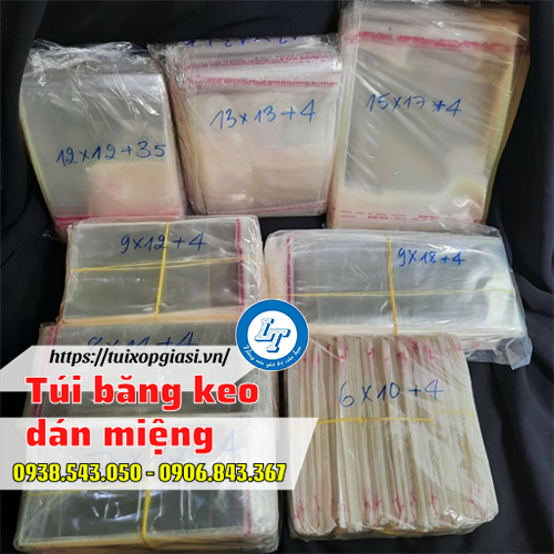 Túi băng keo dán miệng nhiều kích cỡ