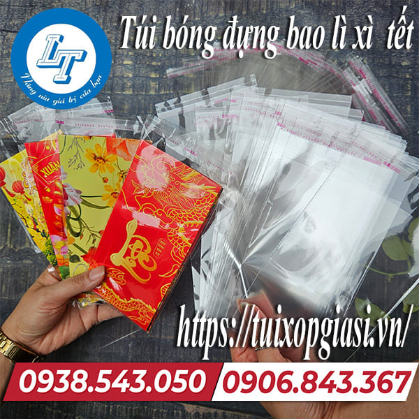 Túi bóng đựng bao lì xì tết giá rẻ