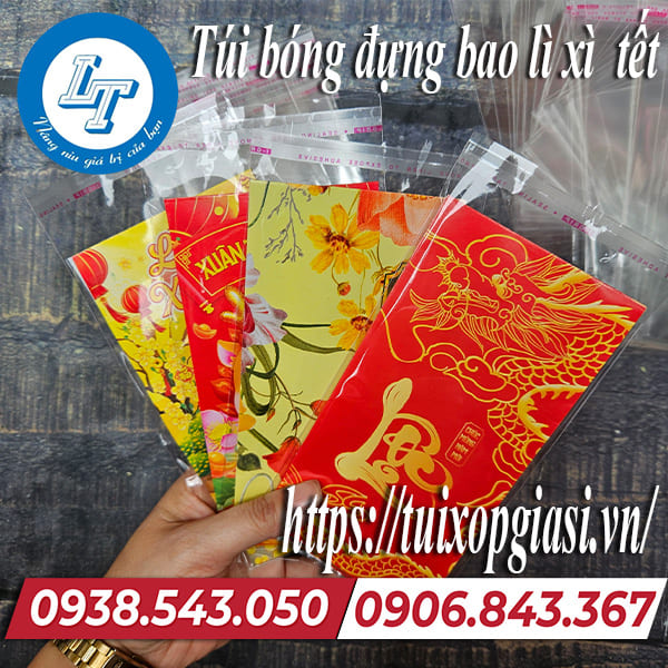 Túi bóng đựng bao lì xì tết giá rẻ