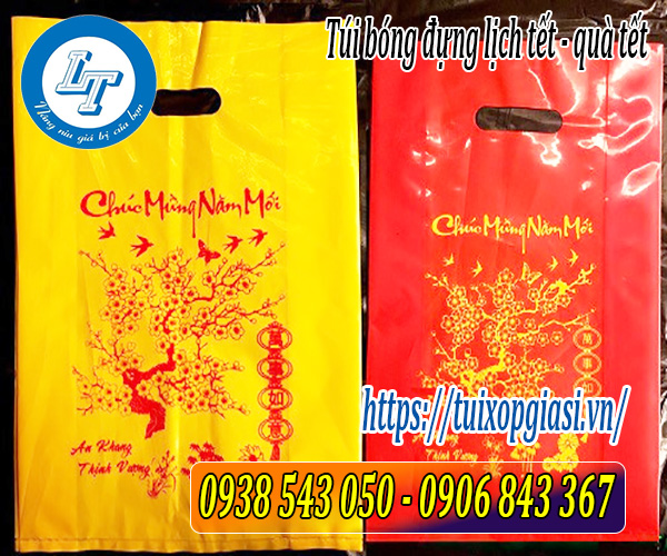 Túi bóng đựng lịch tết, quà tết