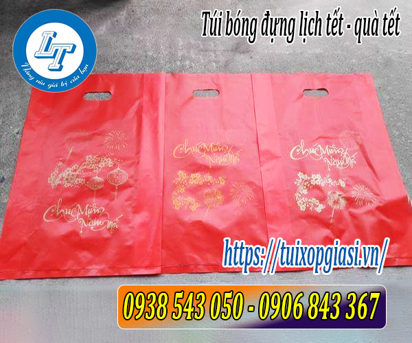 Túi bóng đựng lịch tết, quà tết