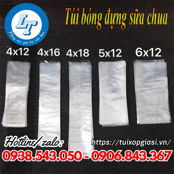 Túi bóng đựng sữa chua đủ kích cỡ giá rẻ