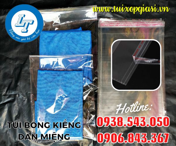 Túi bóng kiếng dán miệng