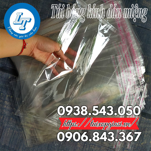 Túi bóng kính dán miệng chất lượng