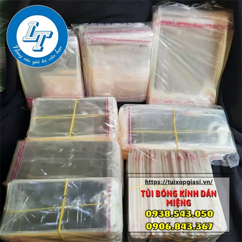 Túi bóng kính dán miệng đủ kích thước