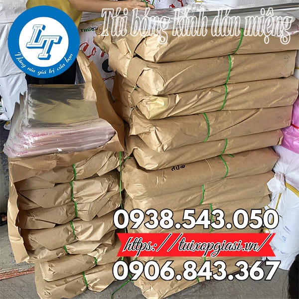 Túi bóng kính dán miệng giá rẻ