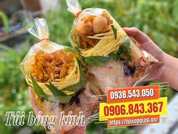 Túi bóng kính đựng bánh giá sỉ đủ kích cỡ