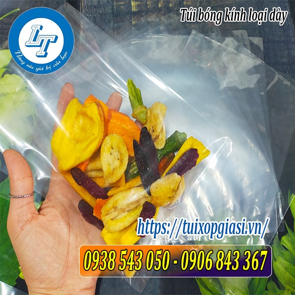 Túi bóng kính loại dày đựng bánh kẹo, mứt