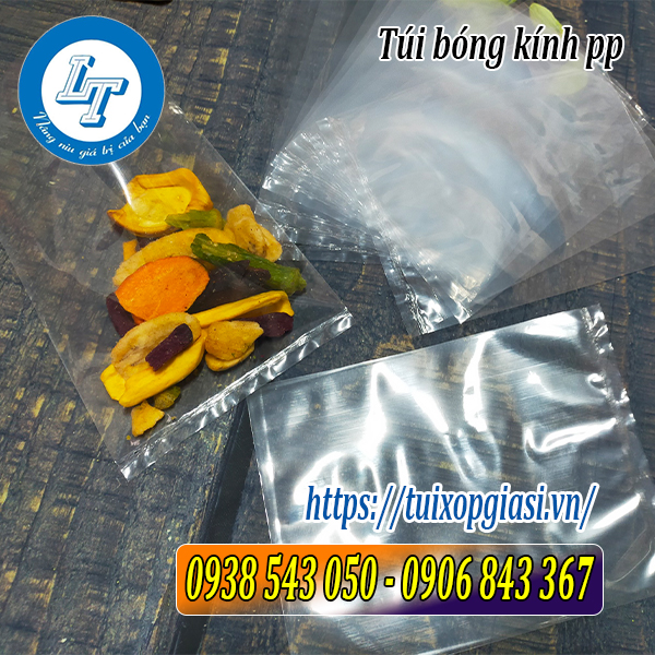Túi bóng kính pp đựng thực phẩm, bánh kẹo