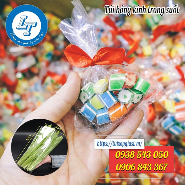 Túi bóng kính trong suốt đựng đồ giá rẻ