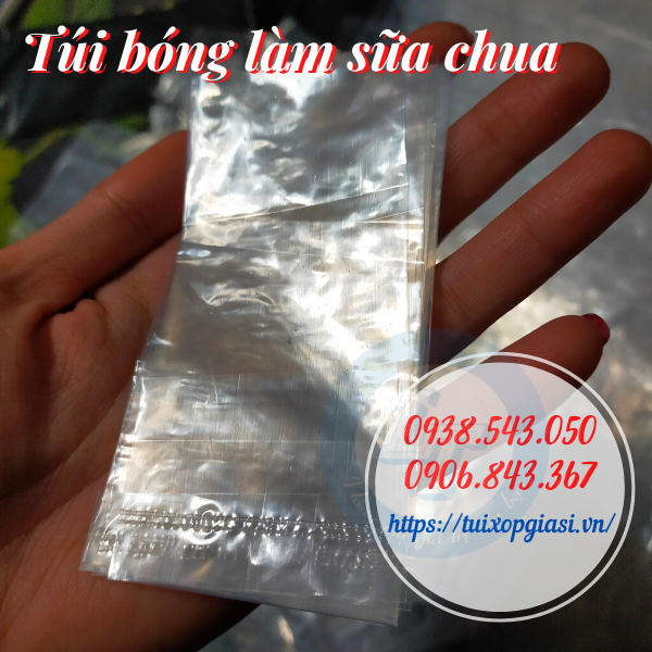 Túi bóng làm sữa chua 5x10cm Túi bóng làm sữa chua 5x10cm