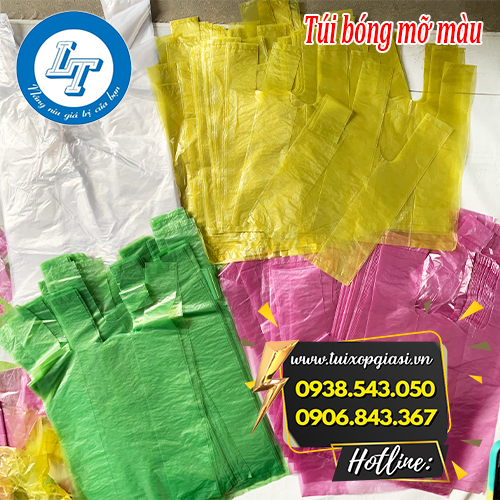 Túi bóng mỡ màu cho đại lý