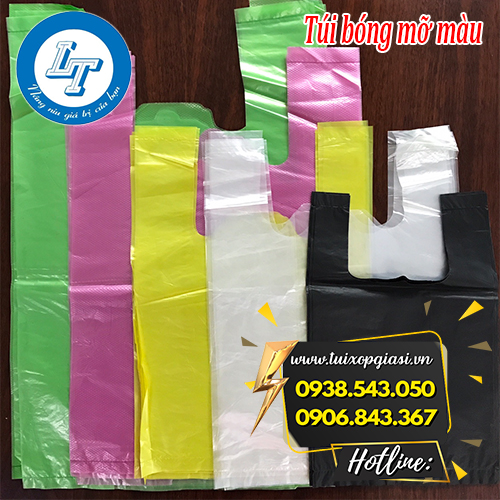 Túi bóng mỡ màu đủ kích cỡ