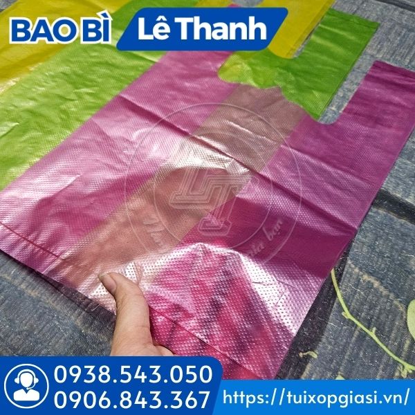 Túi bóng mỡ màu gai thường