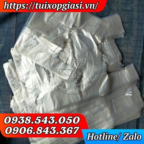 Túi bóng mỡ trắng thường loại trơn giá rẻ