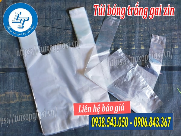 Túi bóng trắng gai zin Túi bóng trắng gai zin