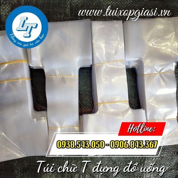 Túi chữ T đựng đồ uống mang đi