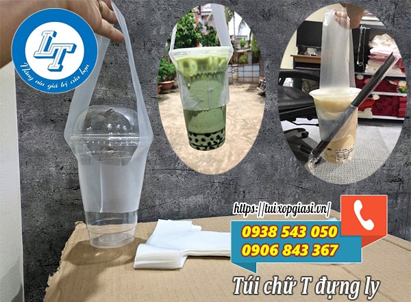 Túi chữ T đựng ly giá rẻ