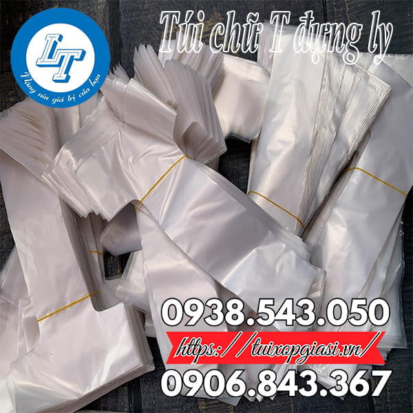 Túi chữ T đựng ly hàng sẵn kho