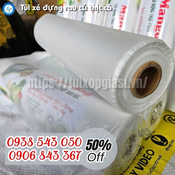 Túi cuộn xé đựng rau củ thịt cá