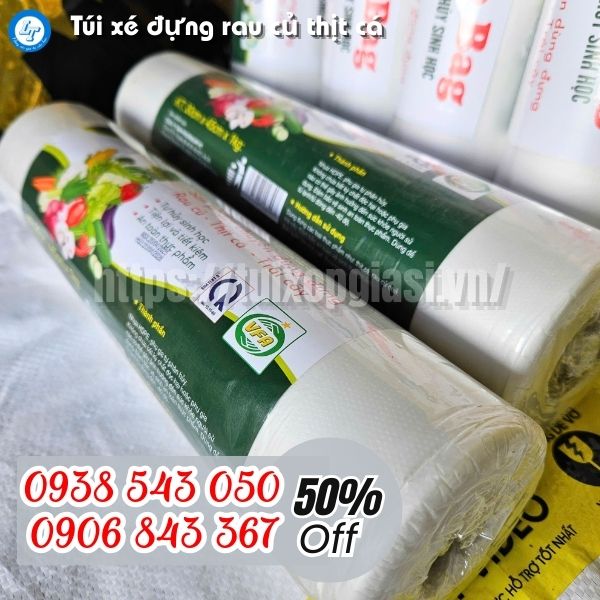 Túi cuộn xé đựng rau củ thịt cá