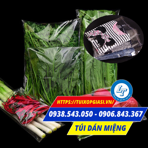 Túi dán miệng đựng thực phẩm, quần áo