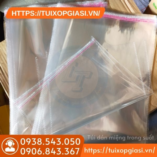 Túi dán miệng trong suốt cho đại lý
