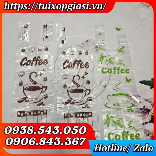 Túi đựng 1 ly in hình sẵn