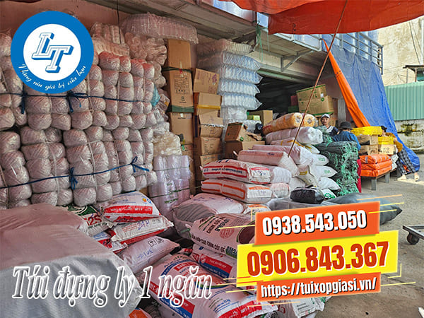 Túi đựng ly 1 ngăn xếp đáy giá rẻ