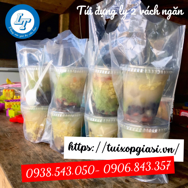 Túi đựng ly 2 vách ngăn hcm Túi đựng ly 2 vách ngăn hcm