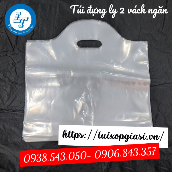 Túi đựng ly 2 vách ngăn Túi đựng ly 2 vách ngăn