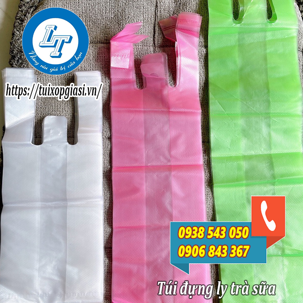 Túi đựng ly trà sữa 1ly, 2ly, 3ly Túi đựng ly trà sữa 1ly, 2ly, 3ly