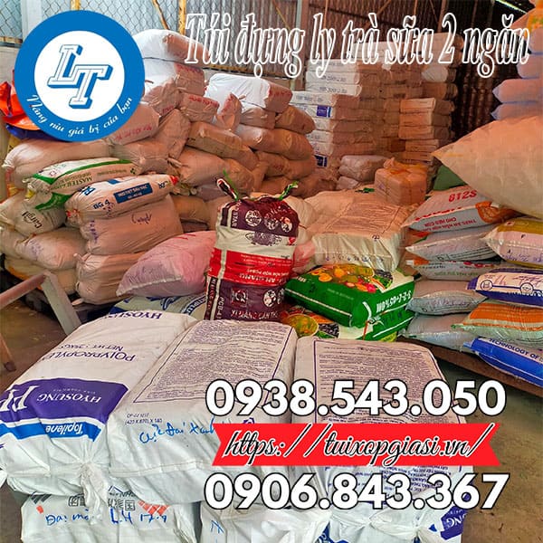 Túi đựng ly trà sữa 2 ngăn giá rẻ