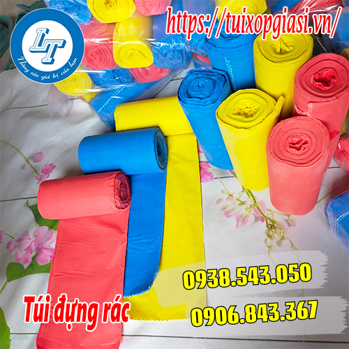 Túi đựng rác cuộn 3 màu