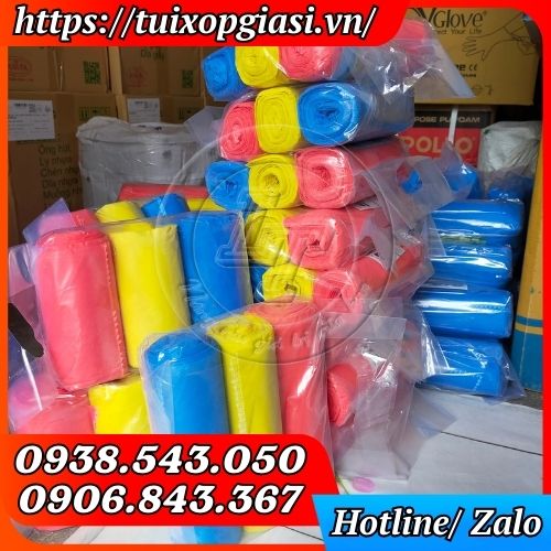 Túi đựng rác cuộn 3 màu bịch 1 kg