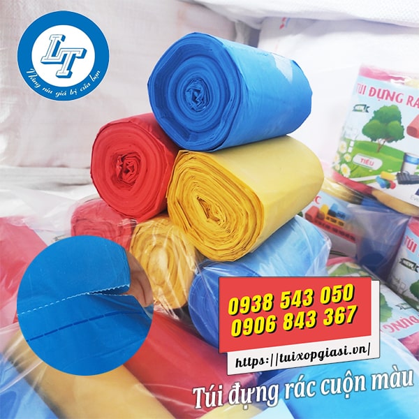 Túi đựng rác cuộn đủ màu