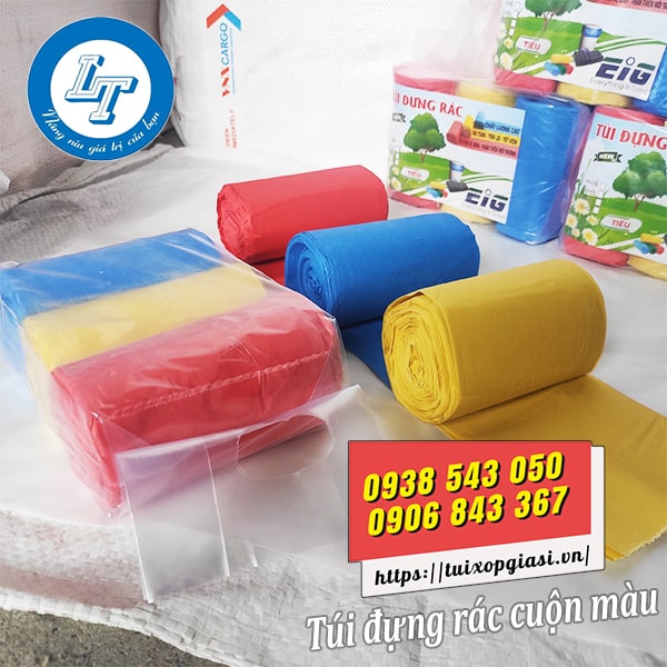 Túi đựng rác cuộn màu giá rẻ
