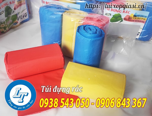 Túi đựng rác cuộn màu giá sỉ