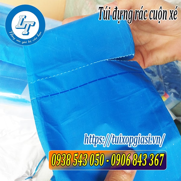 Túi đựng rác cuộn xé không lõi