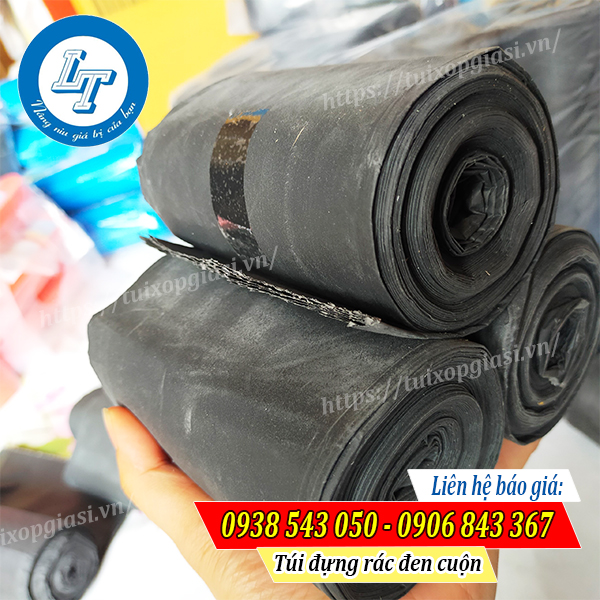 Túi đựng rác đen cuộn size trung Túi đựng rác đen cuộn size trung