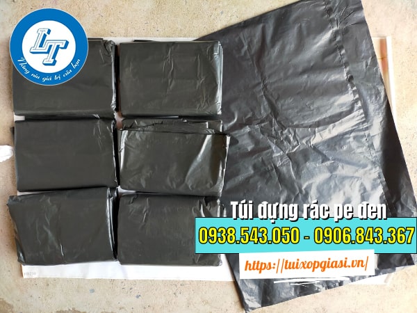 Túi đựng rác pe đen cho thùng 120l