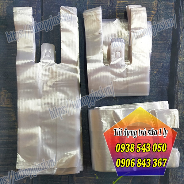 Túi đựng trà sữa 1 ly giá rẻ