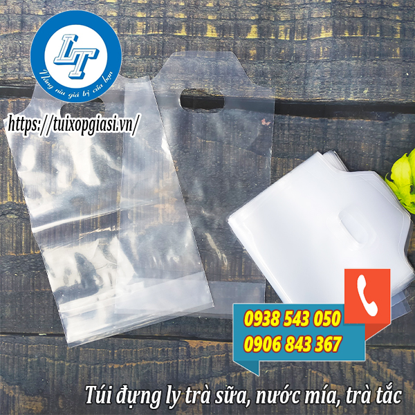 Túi đựng trà sữa 1 ly Túi đựng trà sữa 1 ly