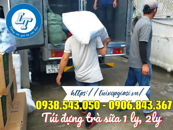 Túi đựng trà sữa 1ly, 2ly giá sỉ