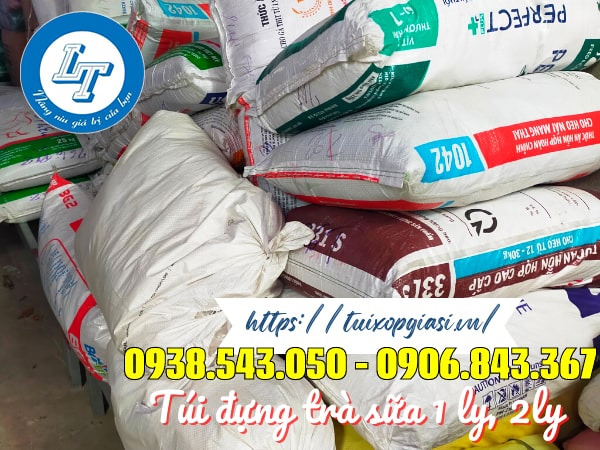 Túi đựng trà sữa 1ly, 2ly xếp đáy