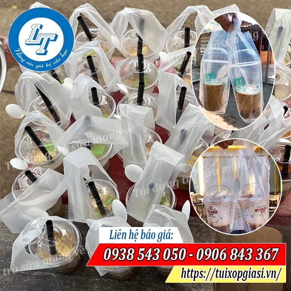 Túi đựng trà sữa mang về Túi đựng trà sữa mang về