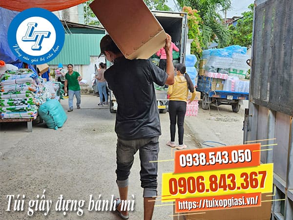 Túi giấy đựng bánh mì giá rẻ