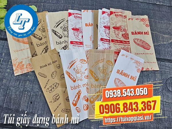 Túi giấy đựng bánh mì giá rẻ
