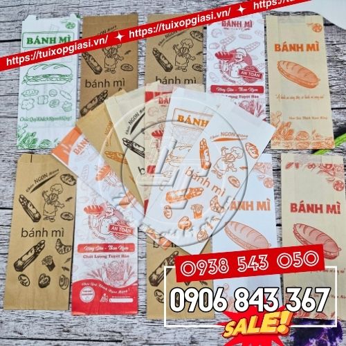 Túi giấy đựng bánh mì giá rẻ